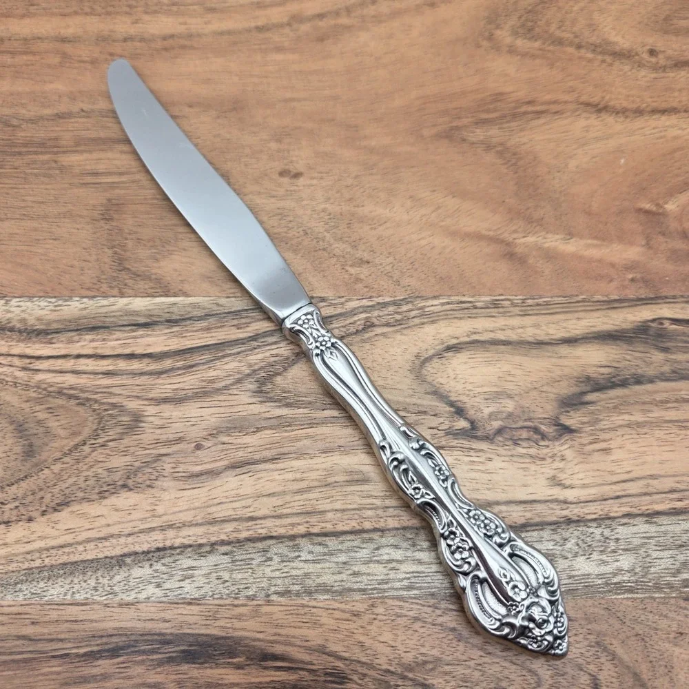 Set Of‎ 6 Oneida Michelangelo Cube Heirloom Stainless Steel 18/10 Dinner Knives